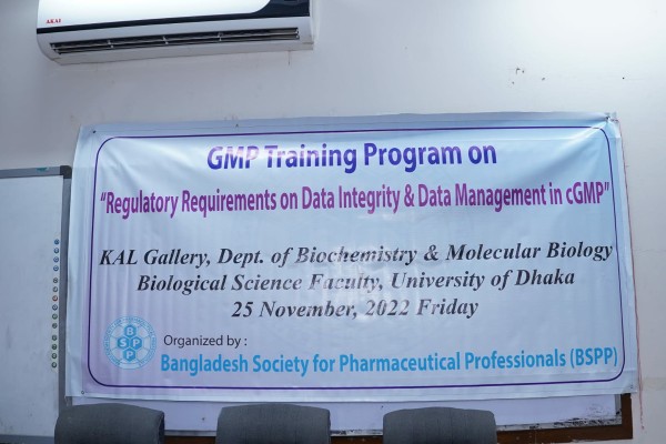 A training program conducted on 'Regulatory Requirements on Data Integrity and Data Management in cGMP' 